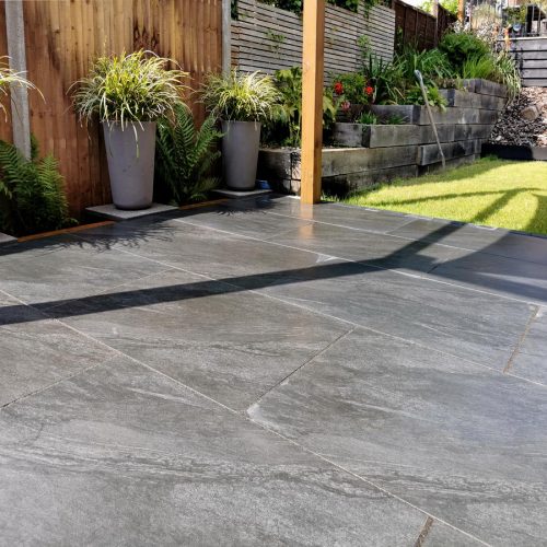 black anthracite porcelain paving Porcelain Tiles Enfield Porcelain World