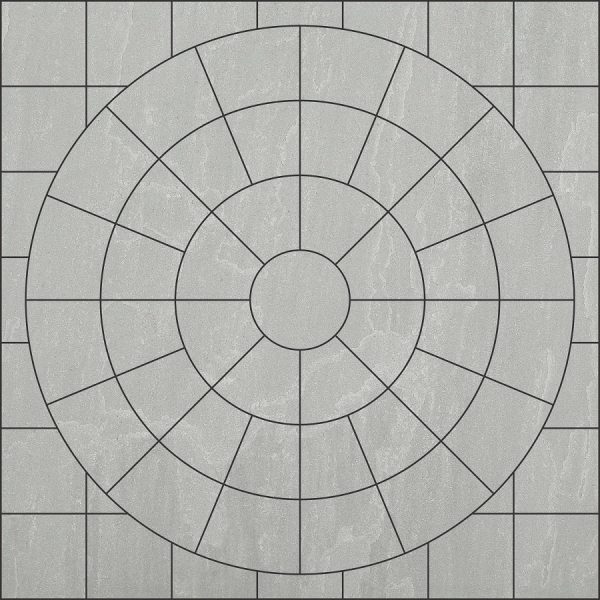 Circle 3.60 Mtrs with Squaring Off Kit - Kandla Grey