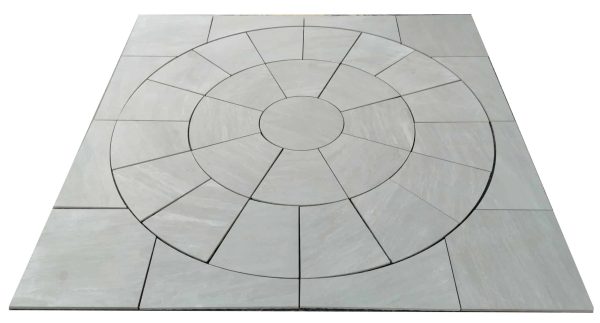 Porcelain Circle 2.70m With Sq Kit – Petra Kandla Grey - Image 2