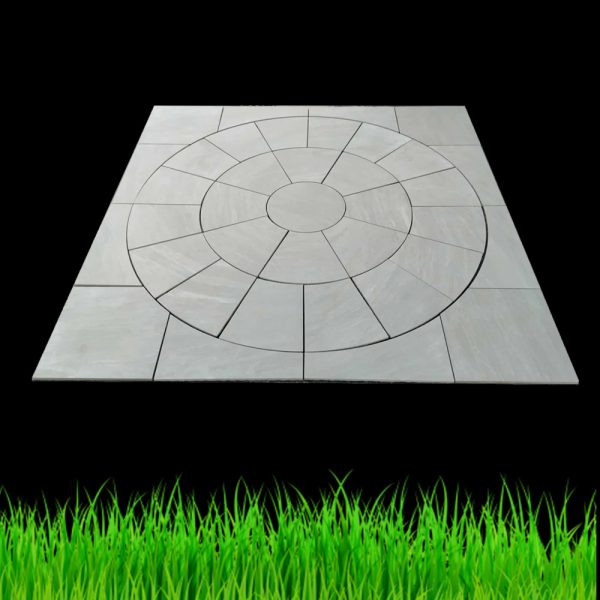 Porcelain Circle 2.70m With Sq Kit – Petra Kandla Grey