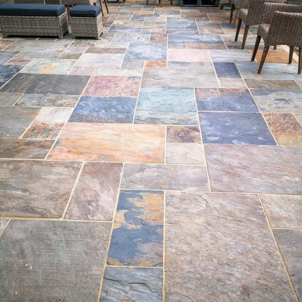 600 Patio Pack 10m2 Rustic Gold Slate