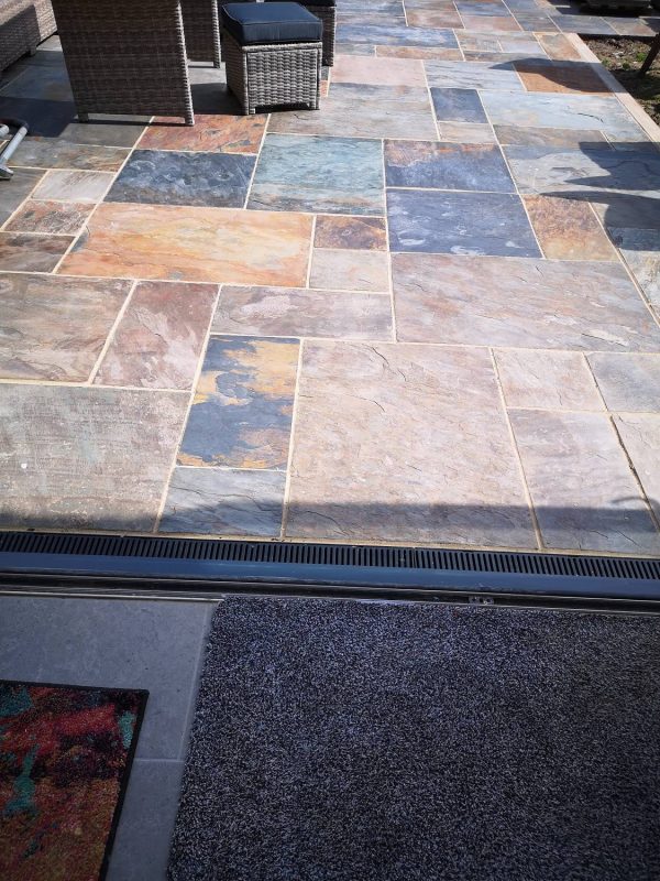 600 Patio Pack 10m2 Rustic Gold Slate - Image 8