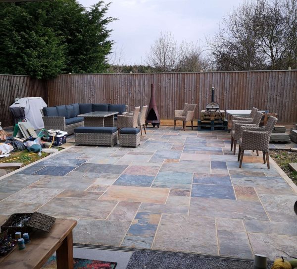 Rustic Gold Slate Stone Paving - Image 9