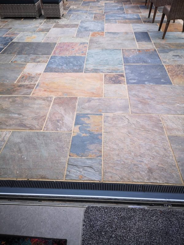 600 Patio Pack 10m2 Rustic Gold Slate - Image 7