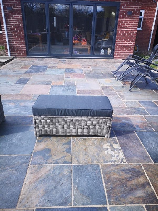 600 Patio Pack 10m2 Rustic Gold Slate - Image 4