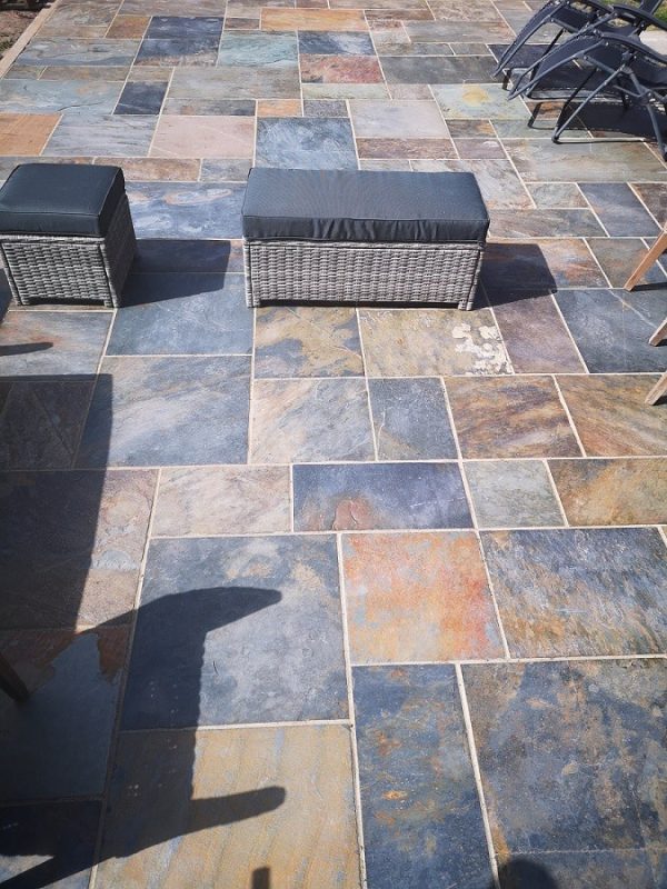 600 Patio Pack 10m2 Rustic Gold Slate - Image 3