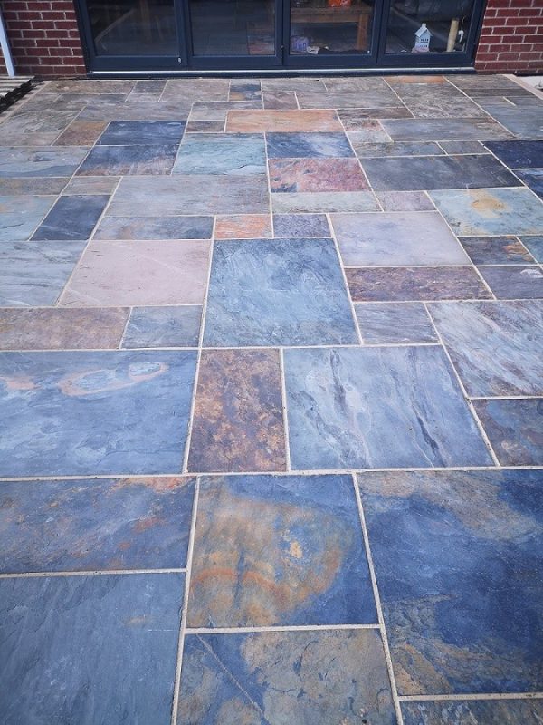 600 Patio Pack 10m2 Rustic Gold Slate - Image 2