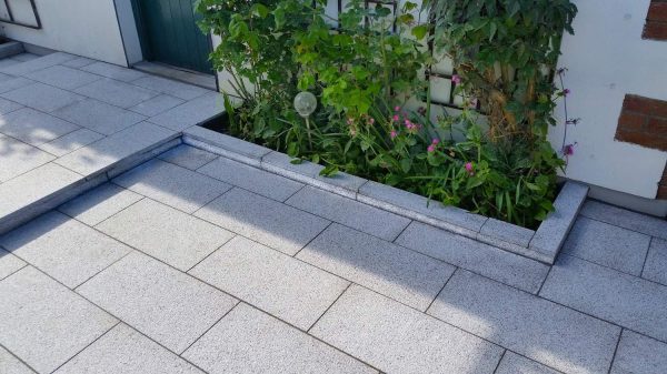 Silver Grey Granite Paving Textured