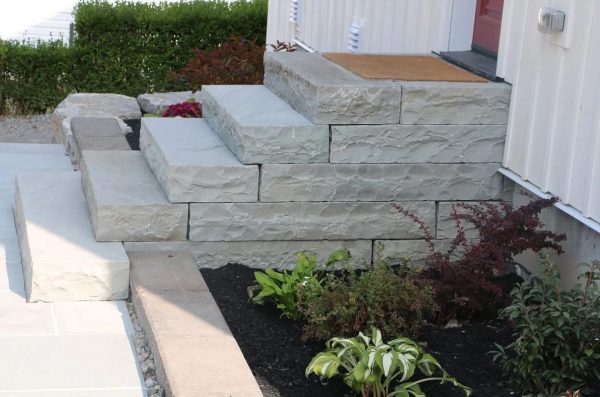 Kandla Grey Sandstone Block Steps - Image 2