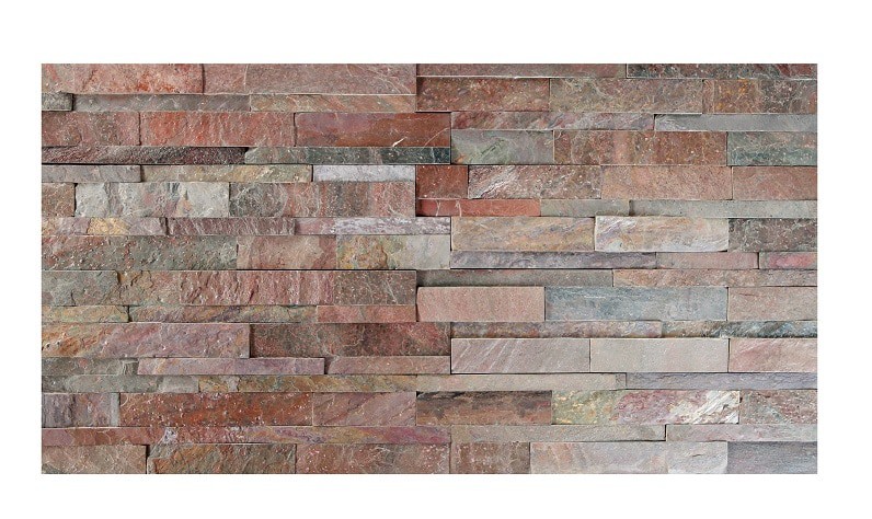 Copper Slate Wall Cladding Panel 600x150mm - Image 2