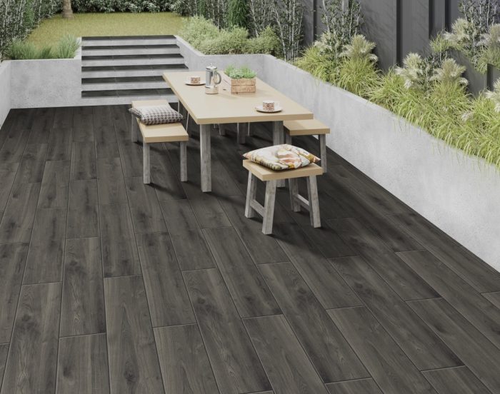 Petra Slate Anthracite Planks Porcelain Paving - Image 10