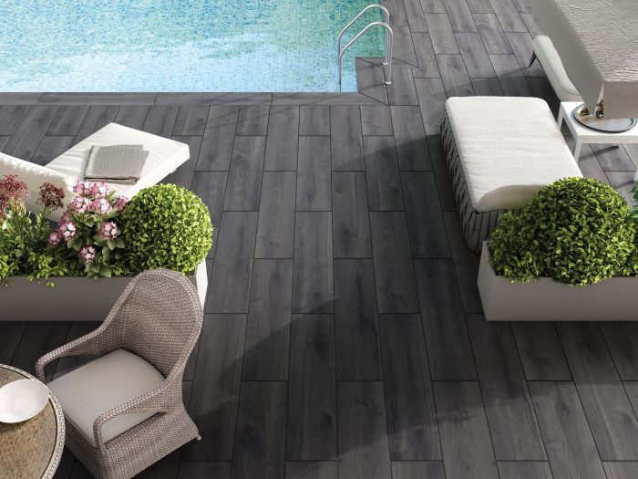 Petra Slate Anthracite Planks Porcelain Paving - Image 6
