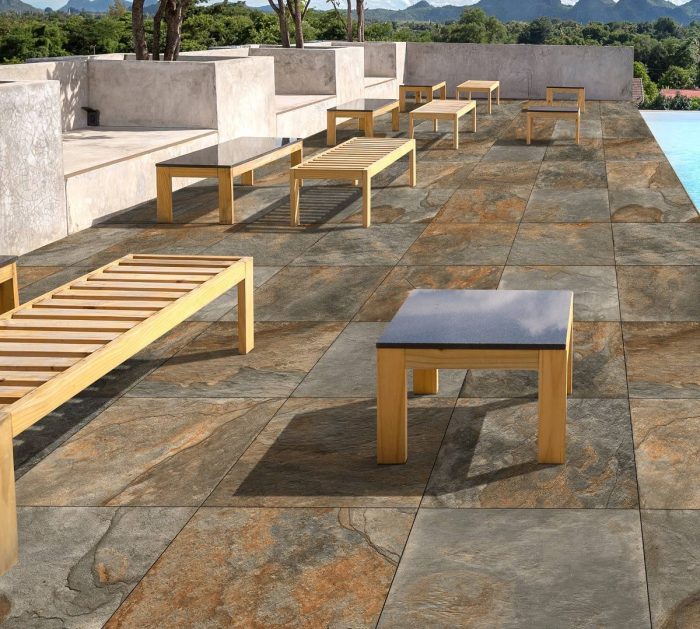 Petra Rustic Copper Vitrified Porcelain Slabs - Image 7