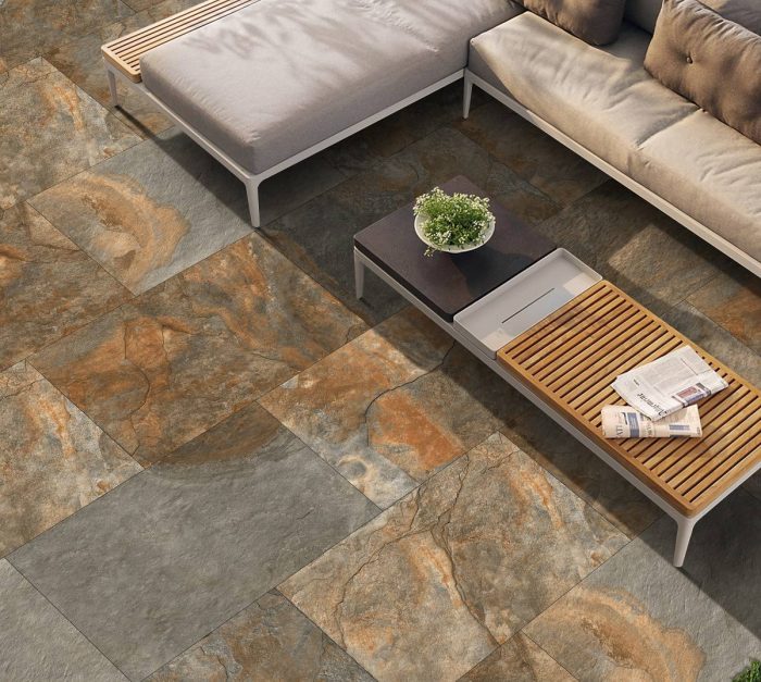 Petra Rustic Copper Vitrified Porcelain Slabs - Image 8