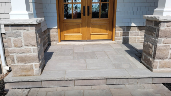 Kandla Grey Sandstone 50mm Rockface - Steps & Wall Coping - Image 3
