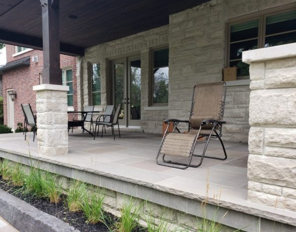 Raj Green Sandstone 50mm Rockface - Steps & Wall Coping - Image 2