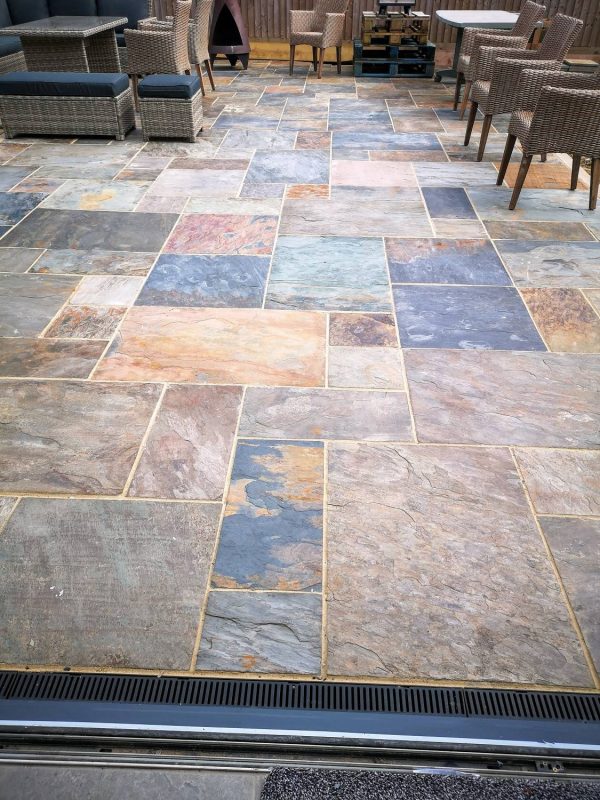 Rustic Gold Slate Stone Paving - Image 8