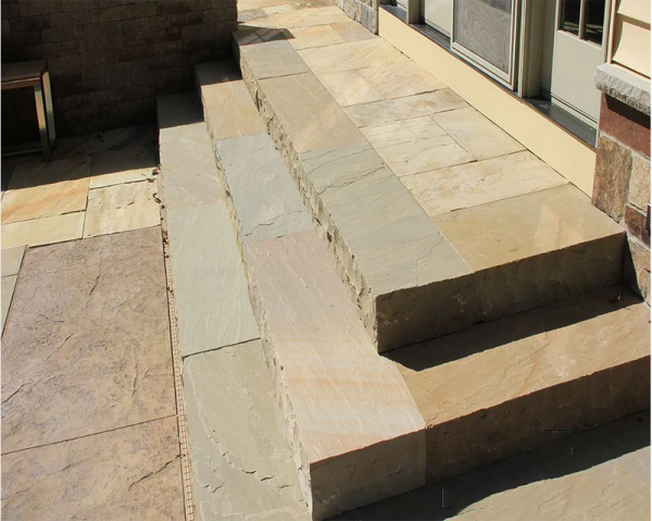 Raj Green Sandstone Block Steps - Image 5